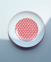 15cm SMALL PLATE HASAMIYAKI-FLOWER-（レッド）