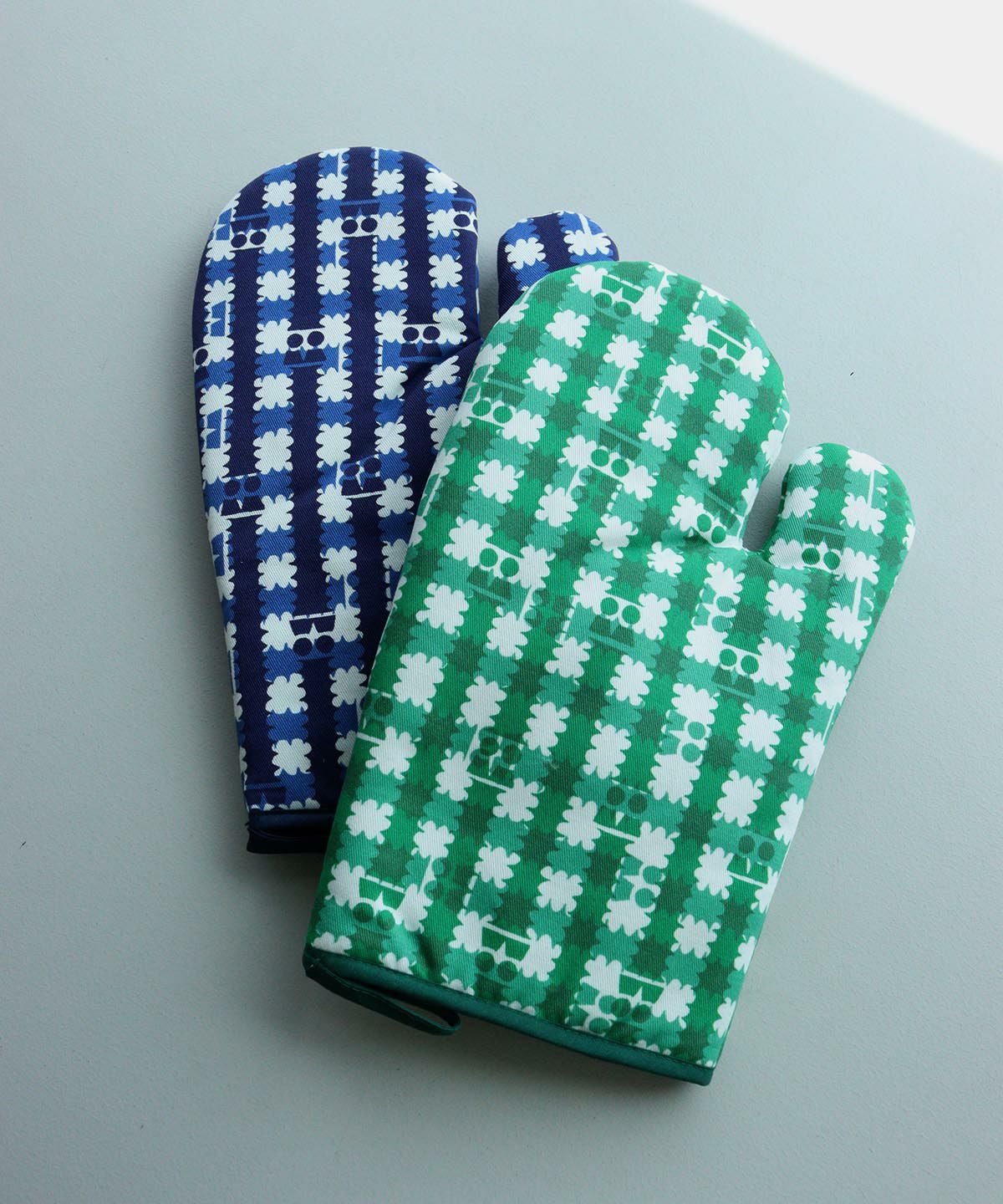 ミトン　チェック２色画像