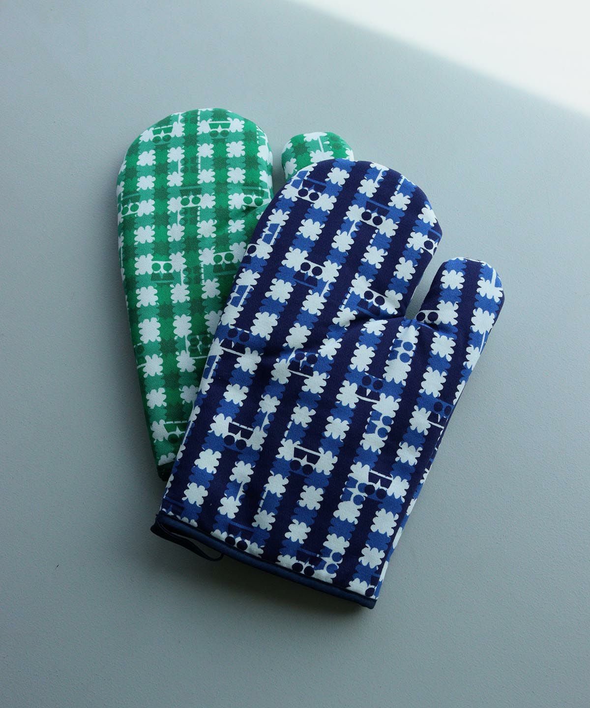 ミトン　チェック２色画像