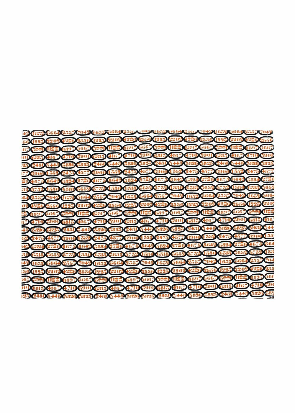 プレイスマット  ナンバー（ホワイト）