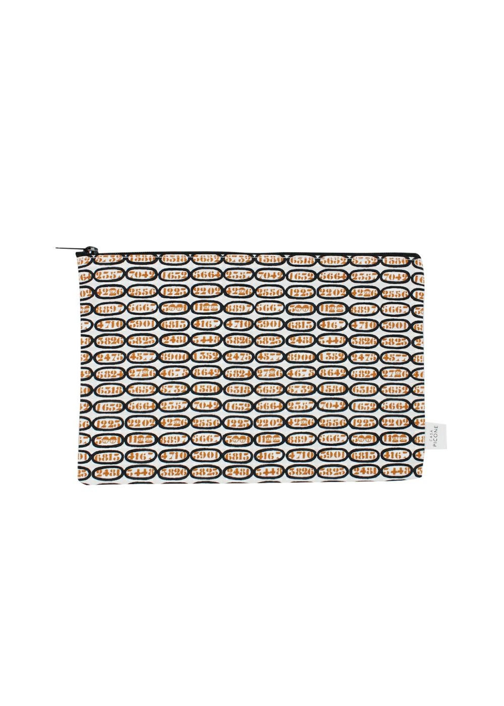 ポーチM　ナンバー（ホワイト）