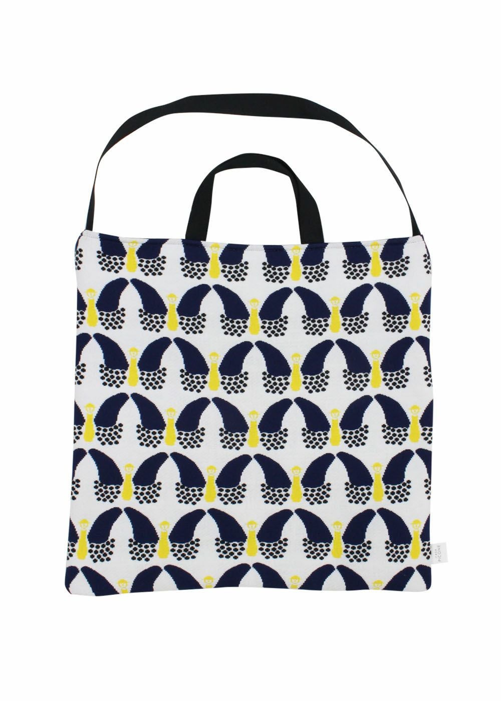 トートバッグ　バタフライ（ホワイト）