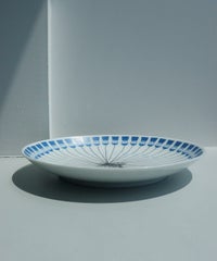 18cm MIDIUM PLATE HASAMIYAKI-和-サイド（ブルー）