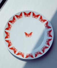 18cm MIDIUM PLATE HASAMIYAKI-BUTTERFLY-（オレンジ）