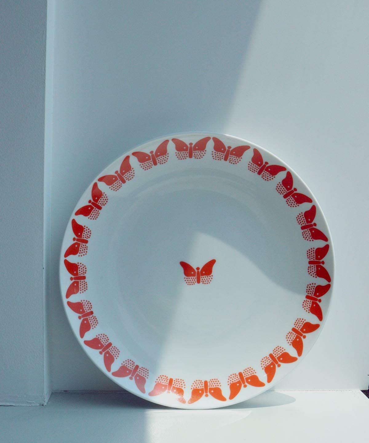 24cm BIG PLATE HASAMIYAKI-BUTTERFLY-（オレンジ）