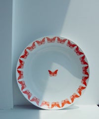 24cm BIG PLATE HASAMIYAKI-BUTTERFLY-（オレンジ）