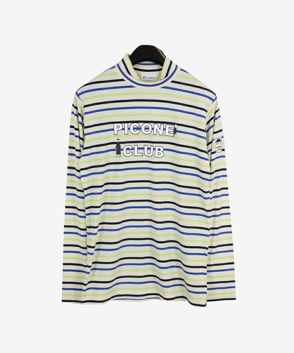 メンズ】 ボーダー柄長袖ハイネックプルオーバー|ピッコーネクラブ