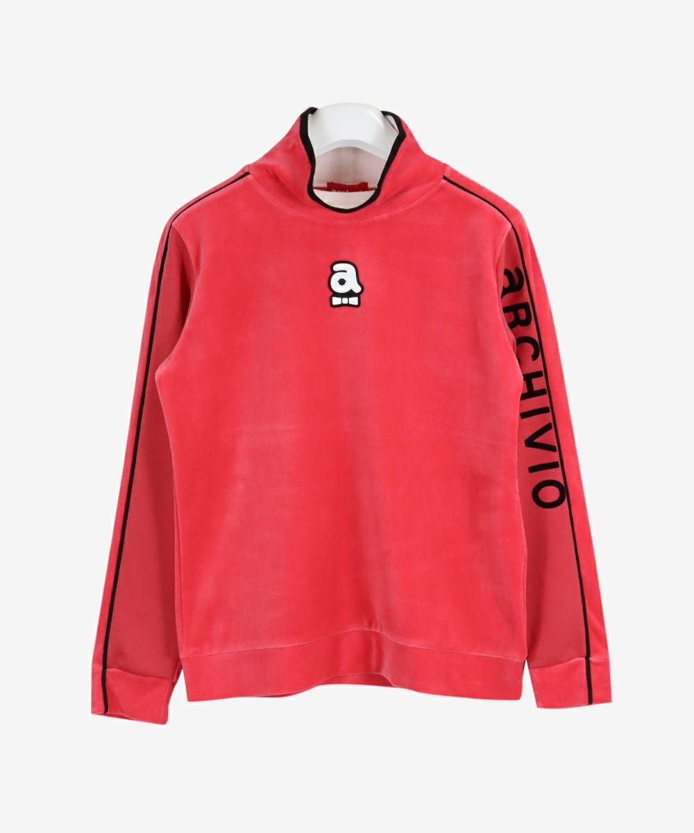 美品 ARCHIVIO アルチビオ ブランドロゴ 秋冬 AW カットソー アクリル/ウール ローズレッド レディース 40(L) プルオーバーパーカー【古着】【中古】 2WAY長袖ニットプルオーバー|アルチビオ-アウトレット- - ゴルフウェア