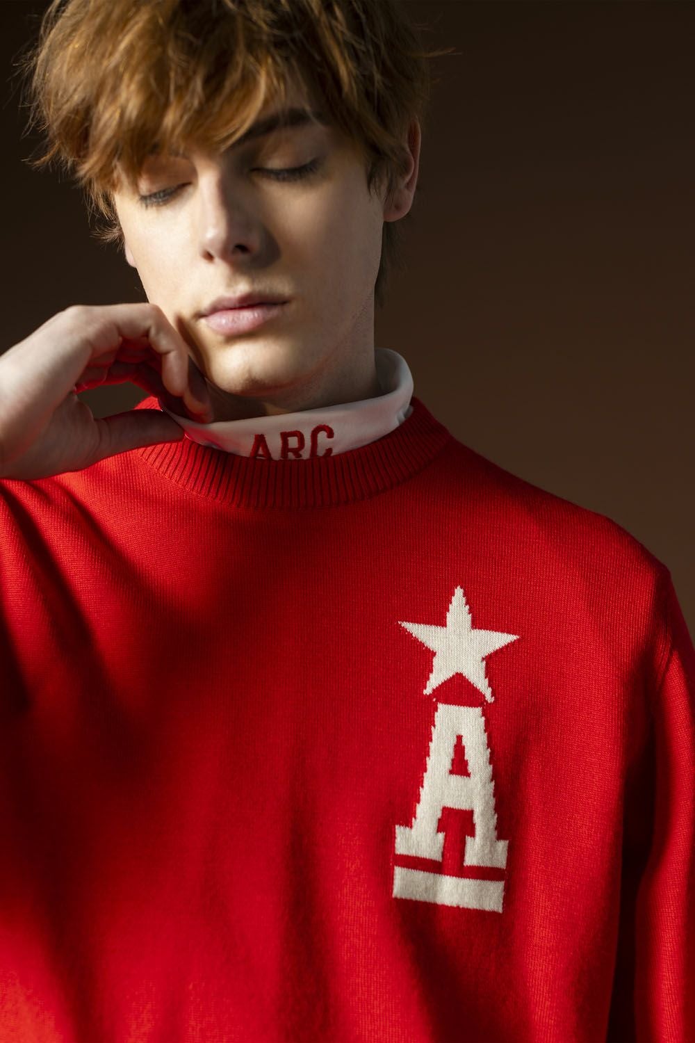 メンズ】 ウール混長袖ニットプルオーバー|アルチビオ-アウトレット