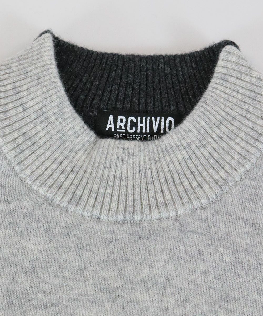 ARCHIVIO アルチビオ　メンズ　カシミヤ100% ニット長袖プルオーバー メンズ】 カシミヤ100%ニット長袖プルオーバー|アルチビオ