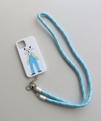 iPhone14ケース＆ストラップ（ブルー）