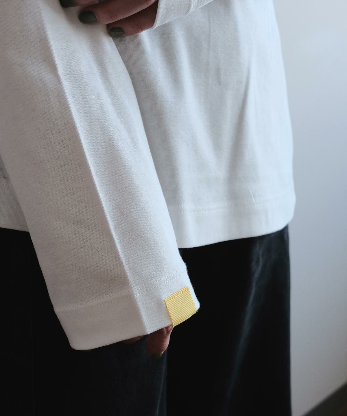 袖口部分（ホワイト×イエロー）