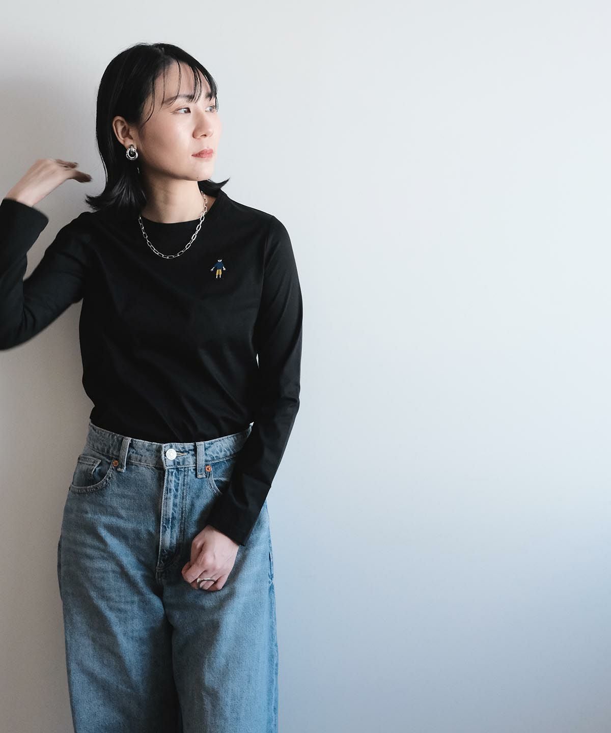 ワンポイント刺繍ロングスリーブTシャツ|カーサピッコーネ - ゴルフ