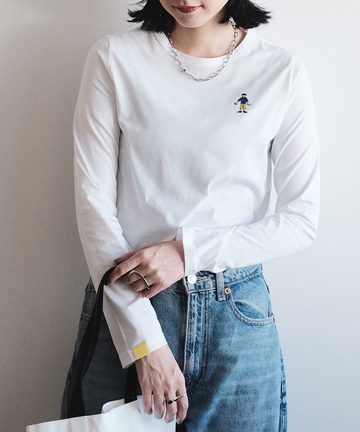 ワンポイント刺繍ロングスリーブTシャツ|カーサピッコーネ - ゴルフ