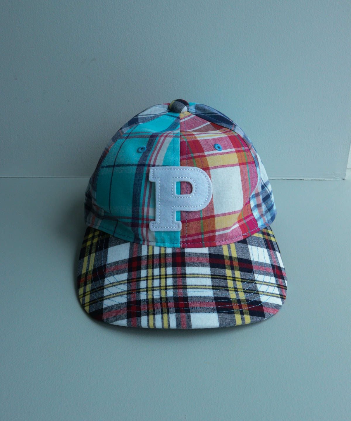 パッチワークキャップ（前）