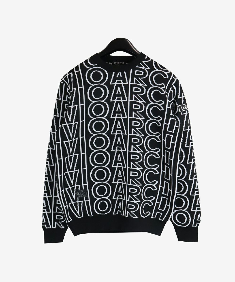 メンズ】ロゴジャカードニットプルオーバー|アルチビオ-アウトレット