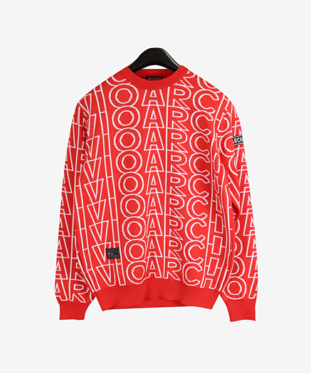 メンズ】ロゴジャカードニットプルオーバー|アルチビオ-アウトレット