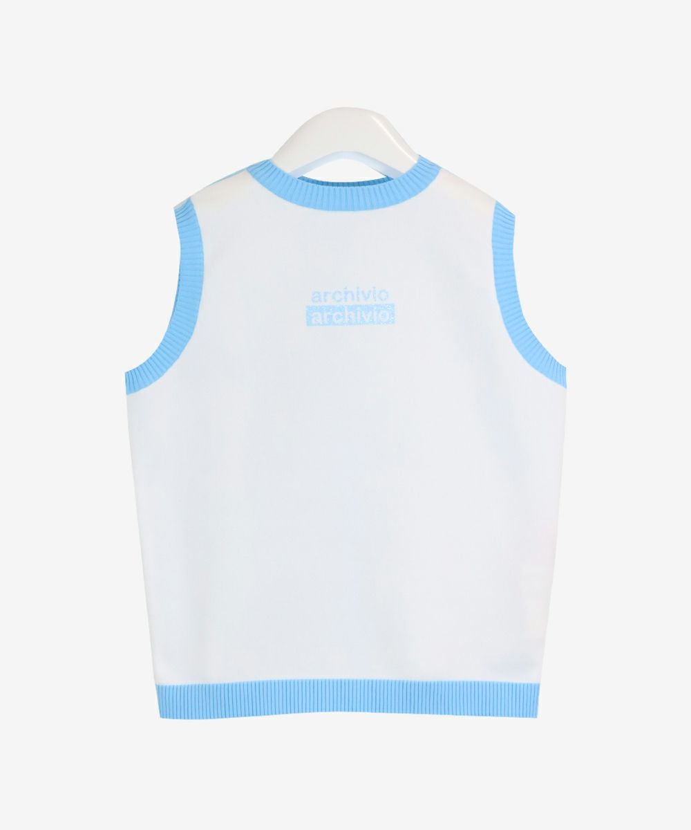 archivio-アルチビオ- 前後2wayニットベスト