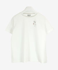 ミニプリーツ袖半袖プルオーバー（ホワイト）