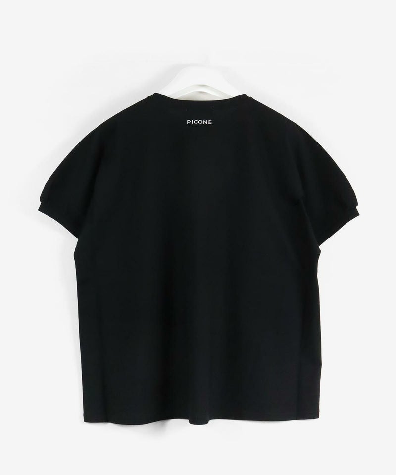 コットン100%冷感プルオーバー後（ブラック）