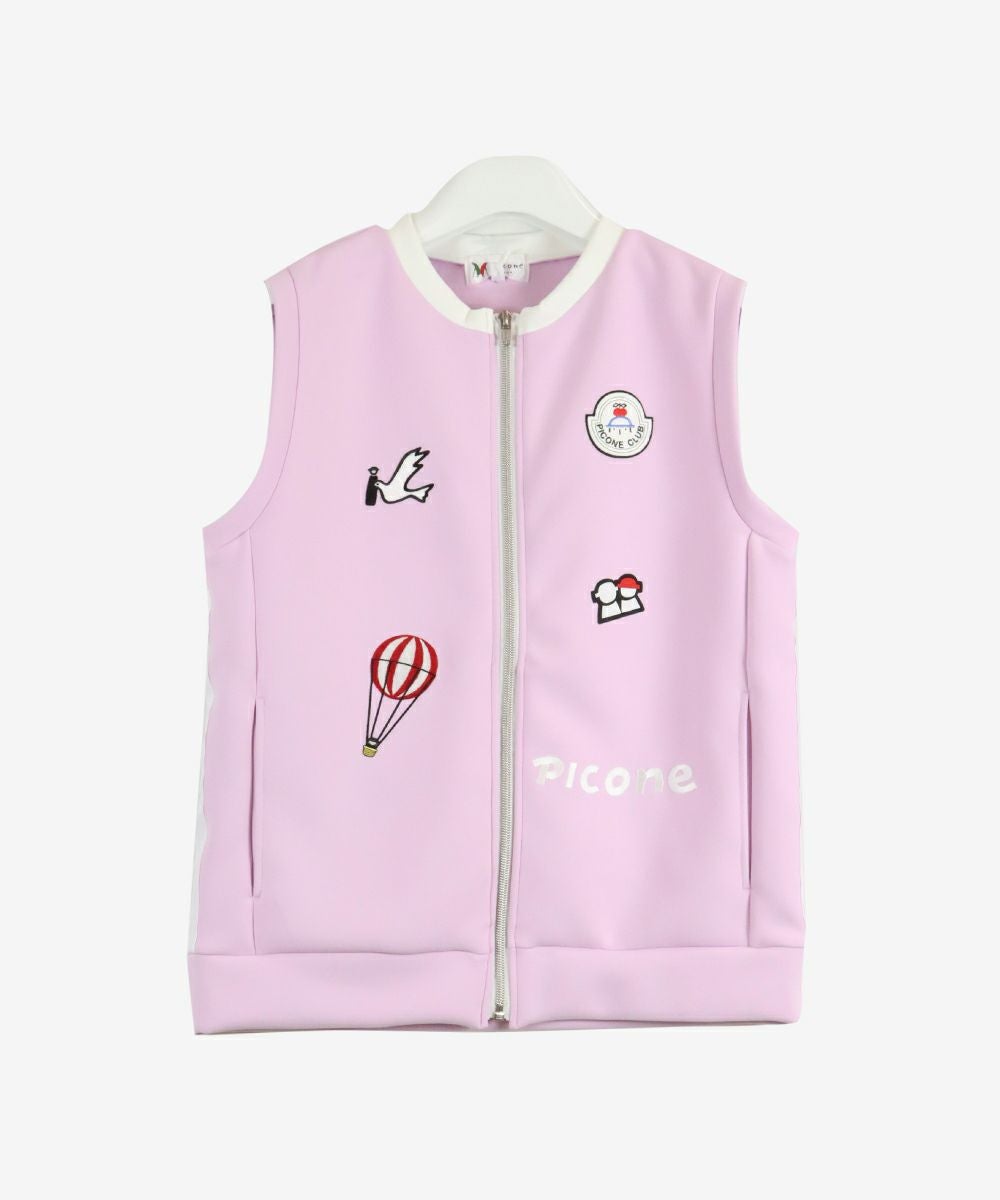 ウール混ニットフルジップベスト|ピッコーネクラブ-アウトレット