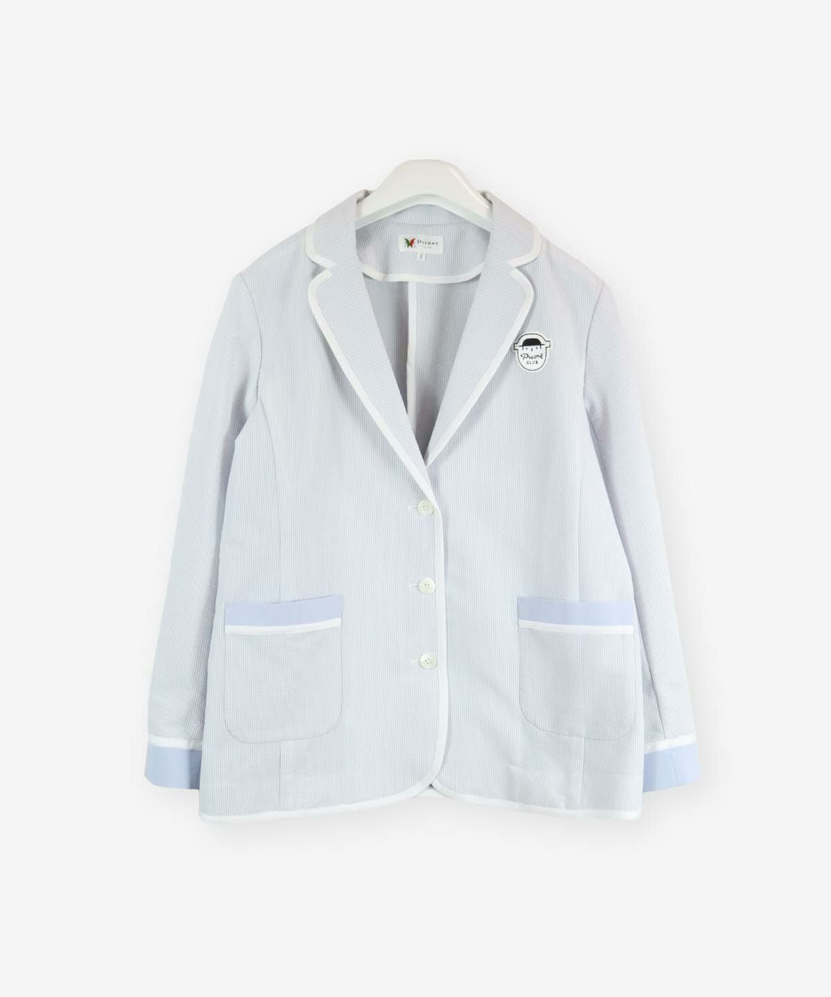 サッカー地ジャケット（ブルー）