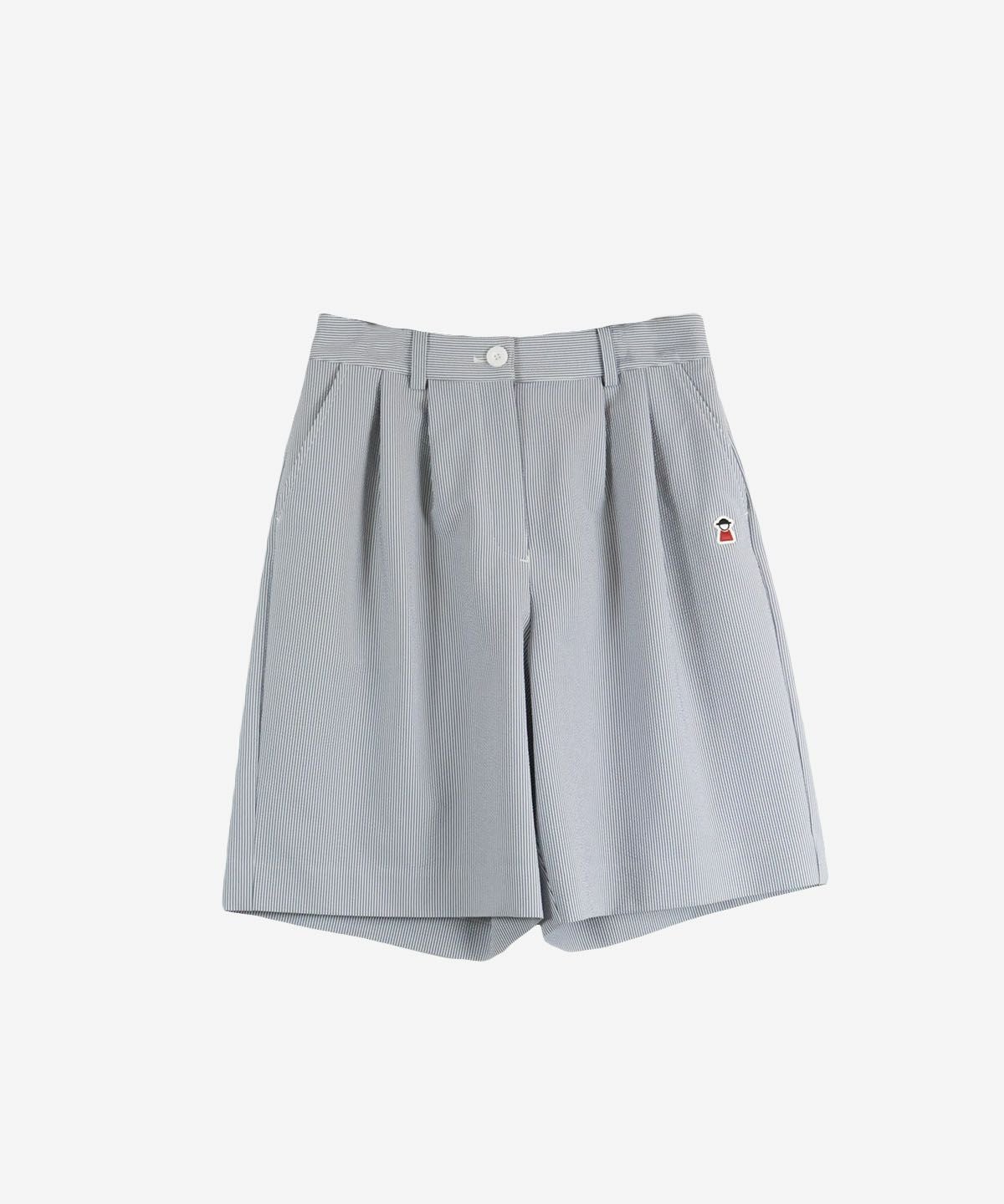 サッカー地ショートパンツネイビー