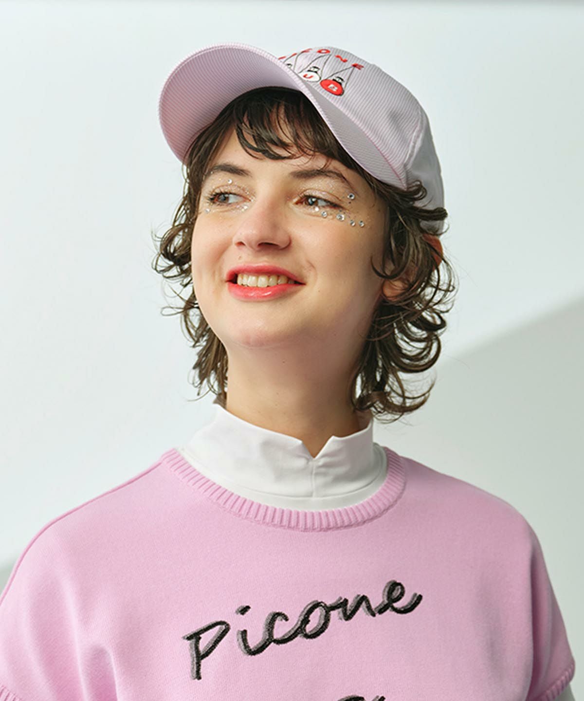 PICONE ピッコーネ Tシャツ   ＊ピンク ピッコーネ ピンク プリント Tシャツ 半袖 L - メルカリ