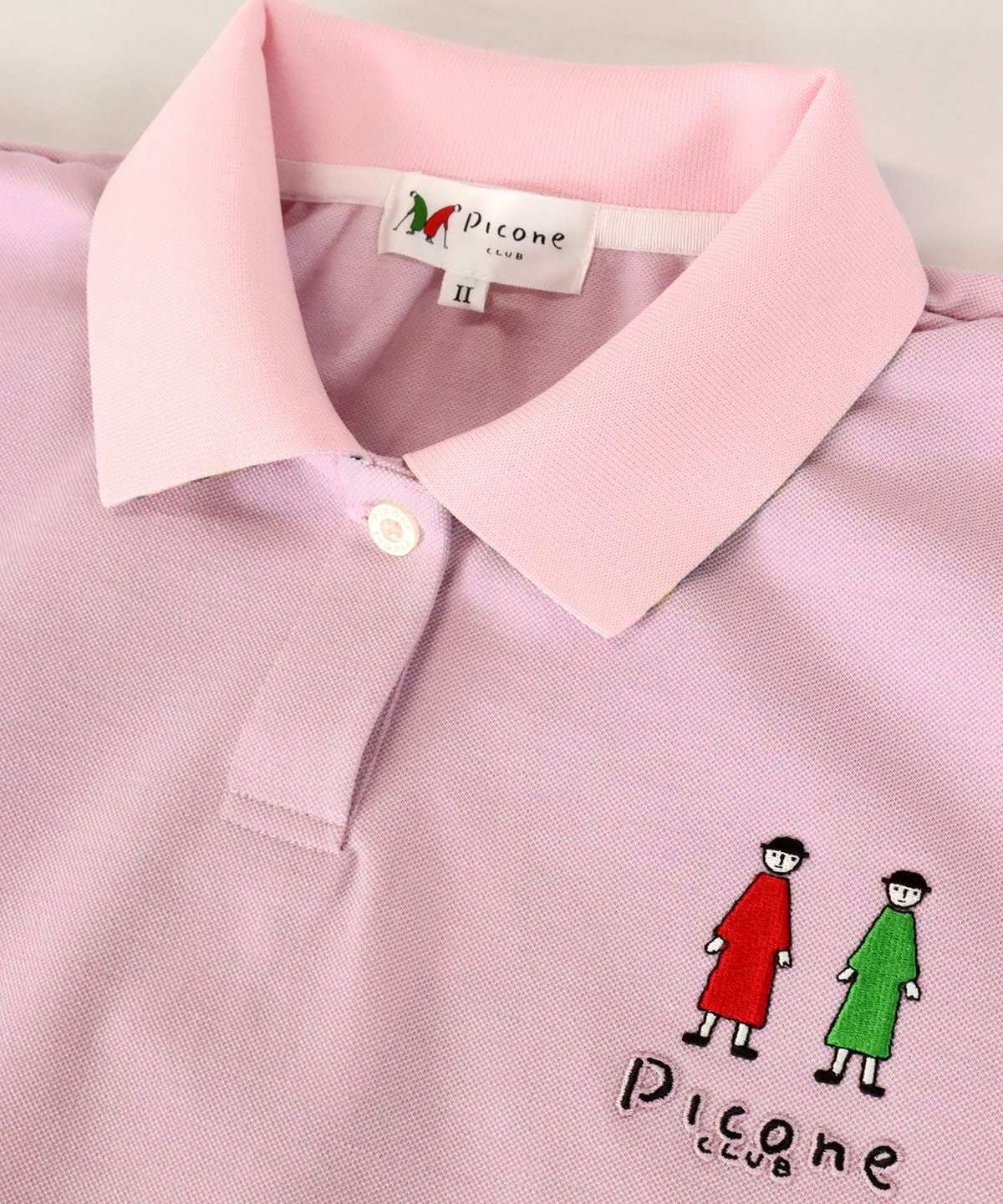 ピッコーネ ポロシャツ ピンク STUDIO PICONE ROMA スタジオピッコーネローマ 半袖ポロシャツ ピンク