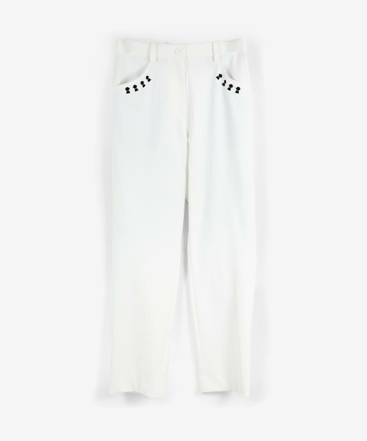 吸水速乾ストレッチピケパンツ（ホワイト）