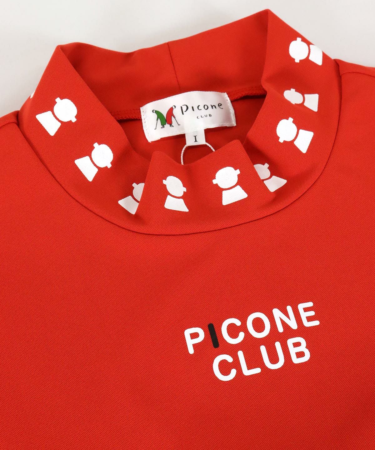 PICONE CLUB ハイネックプルオーバー レッド サイズM 吸水速乾マイクロカノコプルオーバー|ピッコーネクラブ-アウトレット