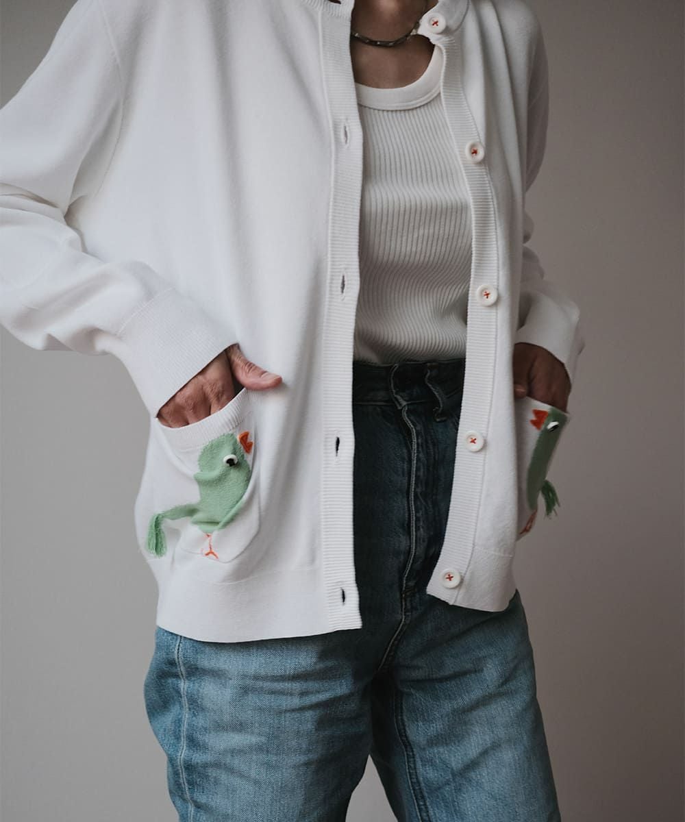 ニットカーディガン（BIRD）|カーサピッコーネ - ゴルフウェアや婦人服通販