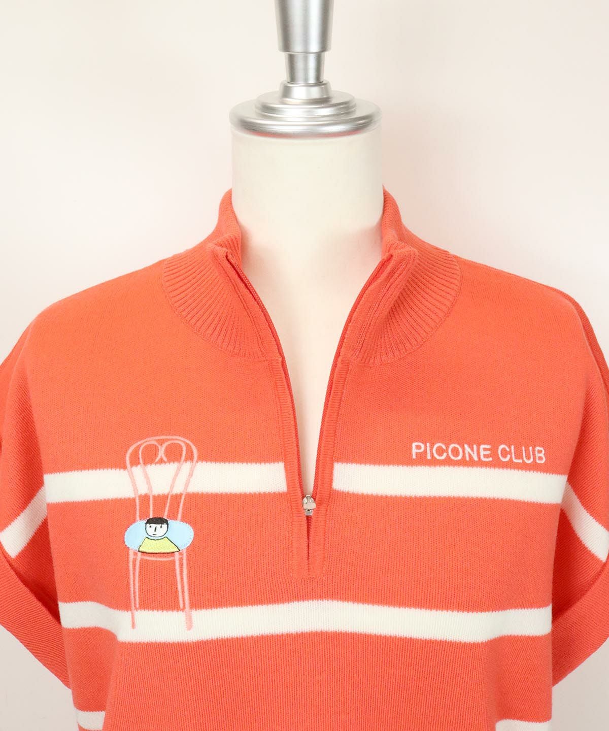 Picone CLUBピッコーネクラブ　プルオーバーベストセット2点　未着用美品 ウール混ハーフジップニットベスト|ピッコーネクラブ-アウトレット