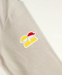 左袖デザイン部分（ベージュ）