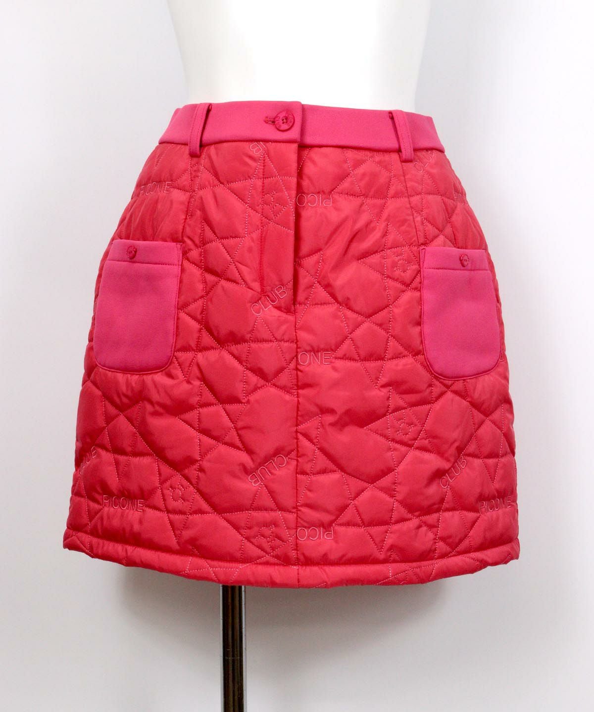 星柄刺繍中綿スカート（ピンク）