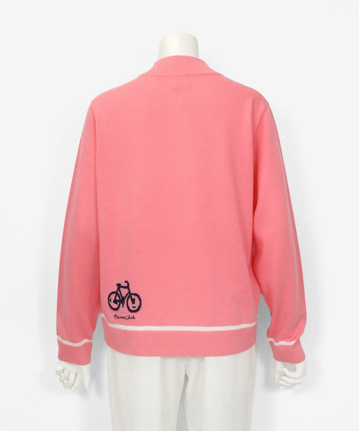 サイクリングモチーフニット後（ピンク）