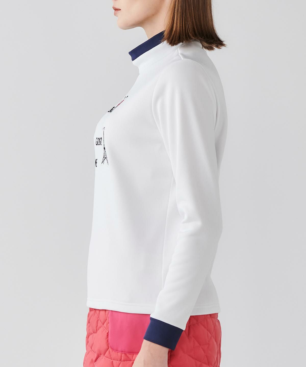 裏起毛刺繍ハイネックプルオーバー|ピッコーネクラブ-アウトレット