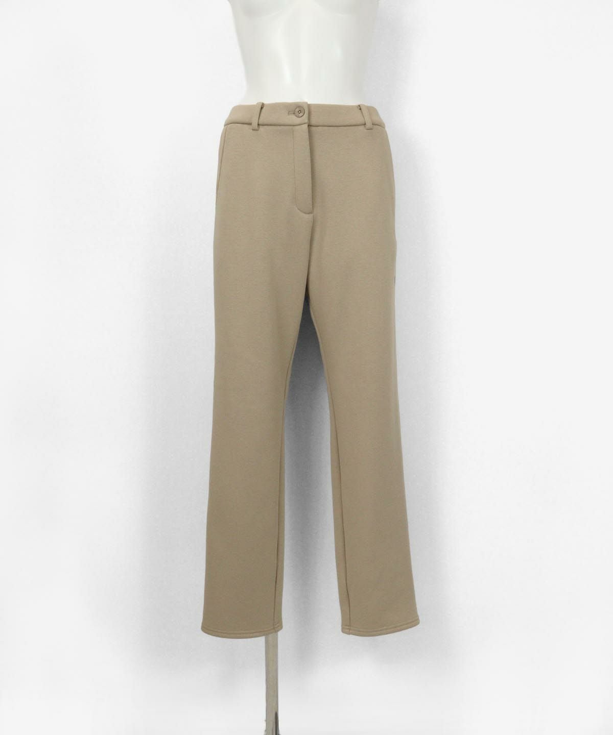 ボンバーヒートサイドラインパンツ（ベージュ）前