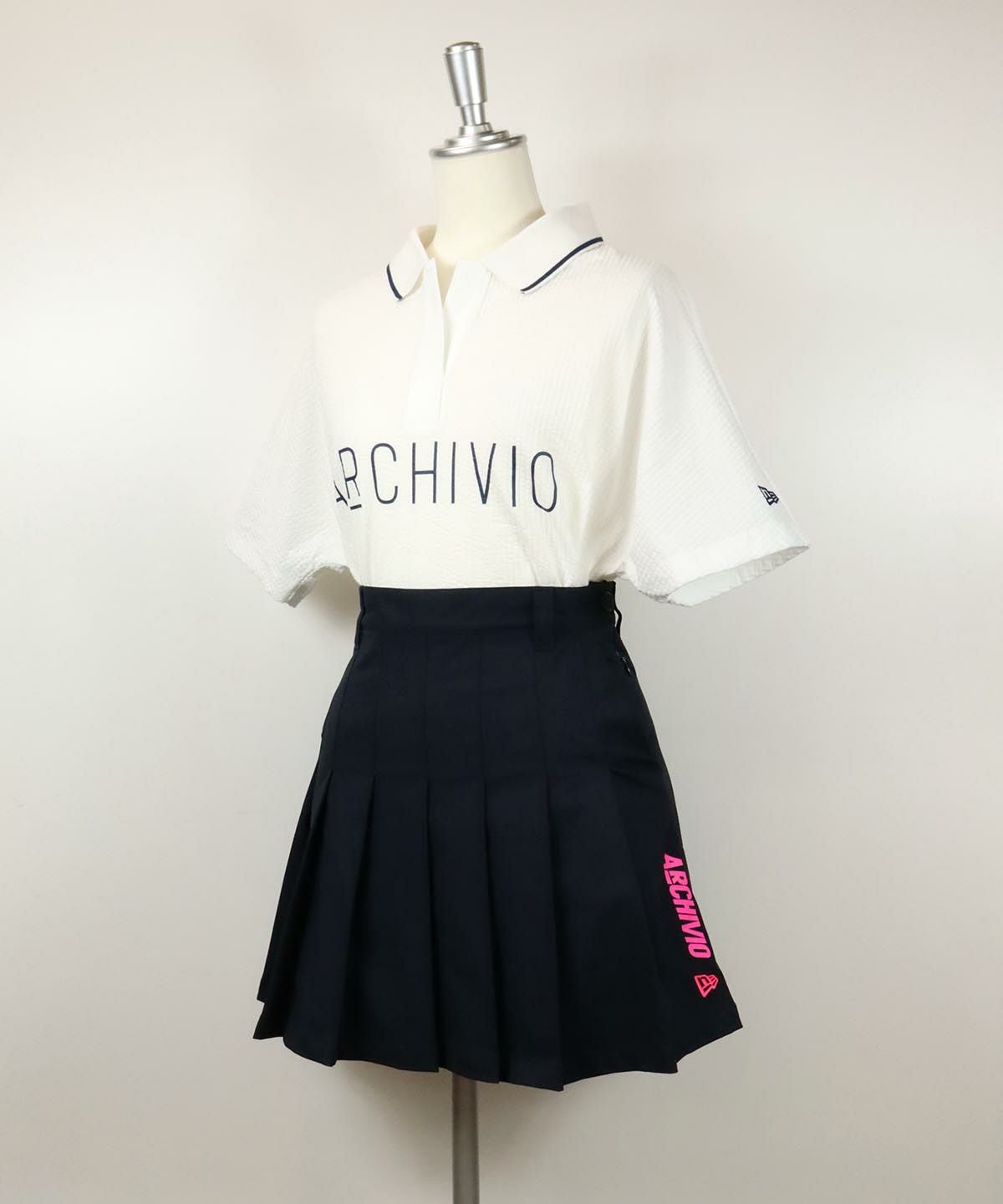 【フォロー割】 新品 アルチビオ×ニューエラゴルフ プリーツスカート サイズ36 レディース】ボックスプリーツスカート (NEW ERAコラボ)|アルチビオ