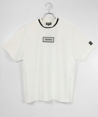 ハイネックハニカム半袖プルオーバー（ホワイト）