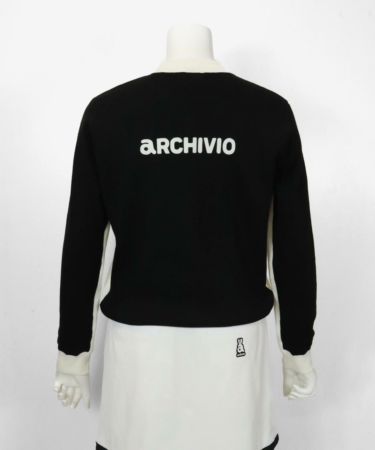 前後バイカラージップニットブルゾン|アルチビオ-アウトレット