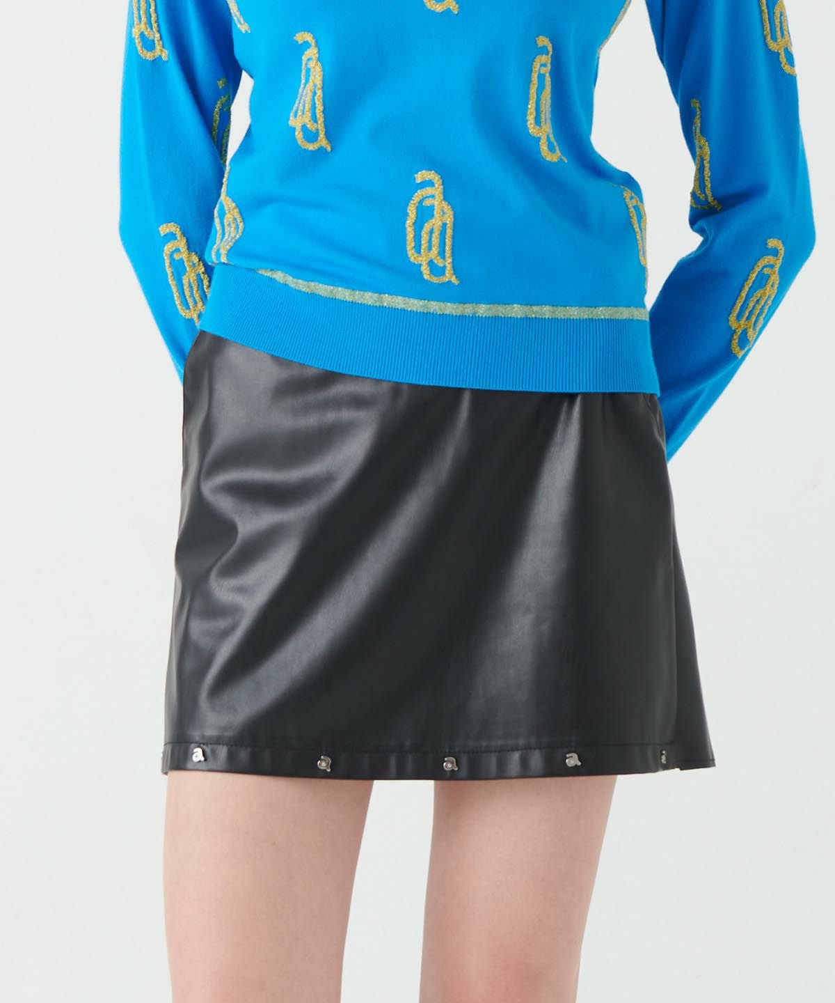 バックプリーツ合皮スカート|アルチビオ-アウトレット- - ゴルフウェア