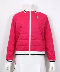 撥水保温中わたジップブルゾン（ピンク）