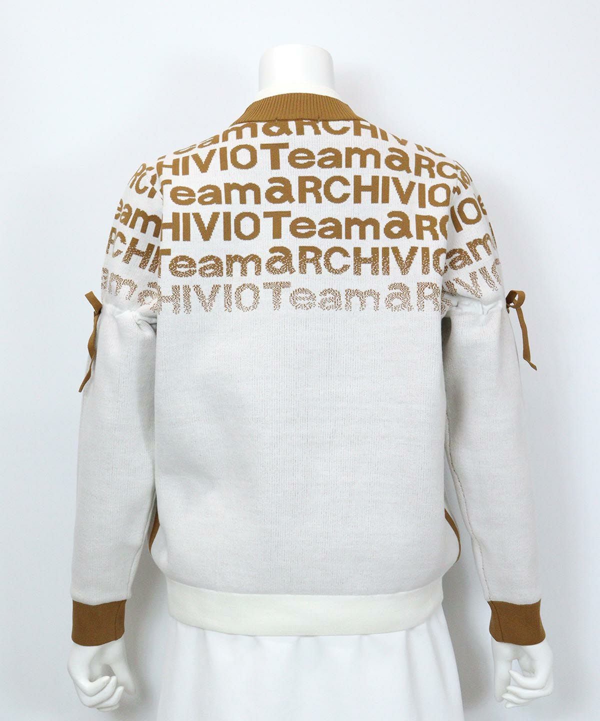 グラデロゴ保温ニット後（ブラウン）