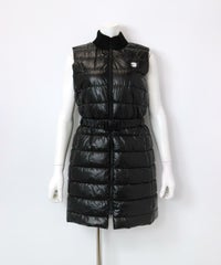 メタリックキルト保温ベスト(ブラック)前