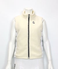 ボア切替中綿ベスト(ホワイト)前