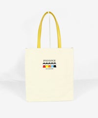 ポーチ付きキャンバストートバッグ（イエロー）