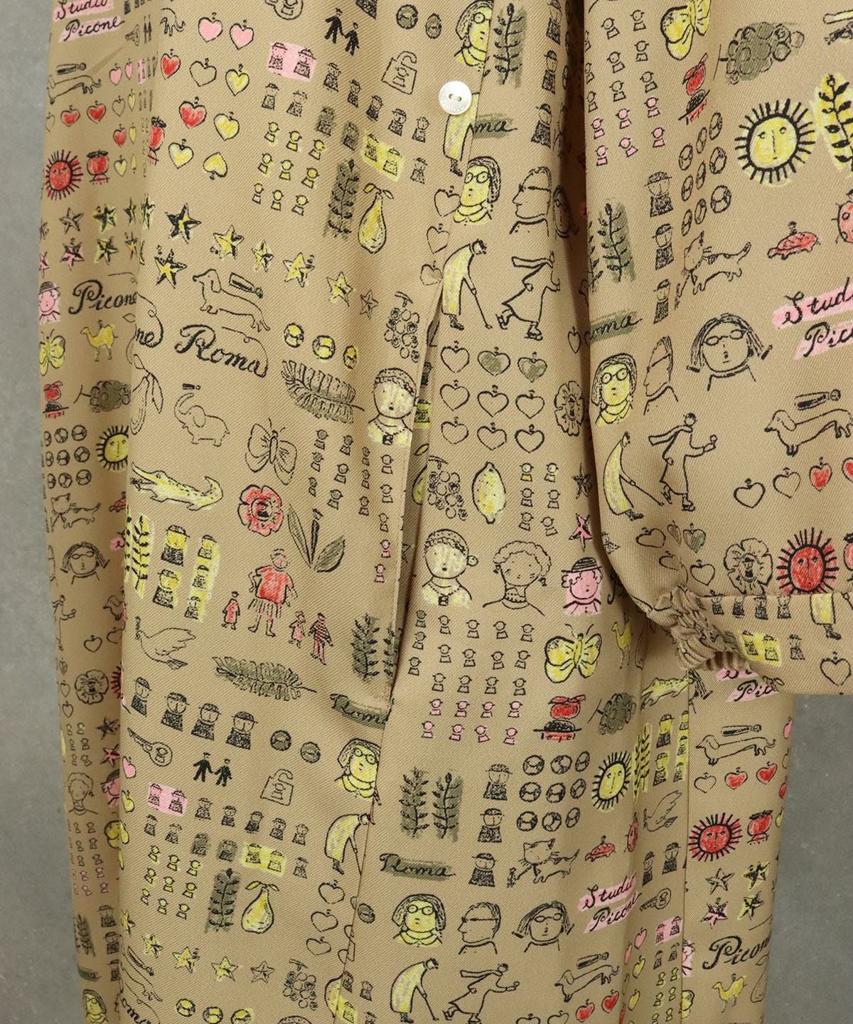 ポケット部分（キャメル）