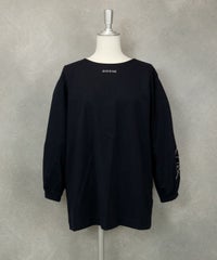 タックスリーブプルオーバー（ネイビー）前