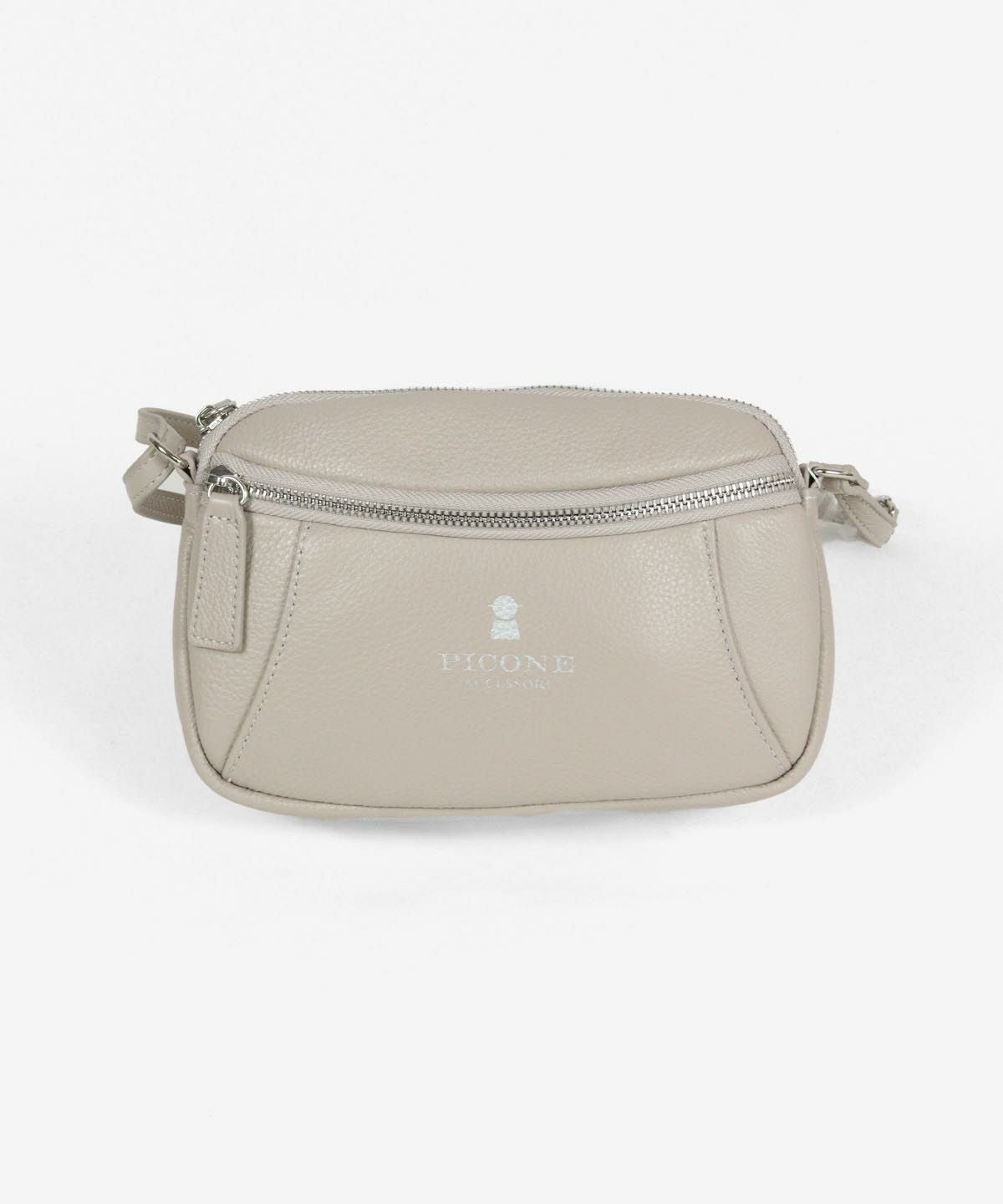 レザーショルダーバッグ（ベージュ）